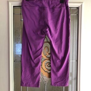Baleaf Pants - Baleaf Size Large Purple Cropped Workout Leggings Baleaf Pants - Baleaf Size Large Purple Cropped Workout Leggings